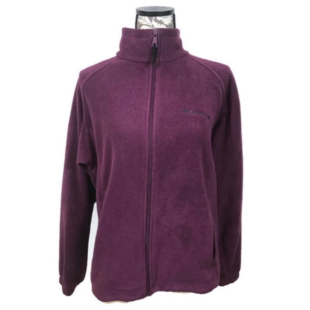 EUC COLUMBIA purple maroon fleece